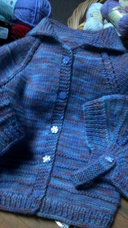 Baby cardigan and hat