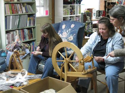 Spinning at Knitting Today