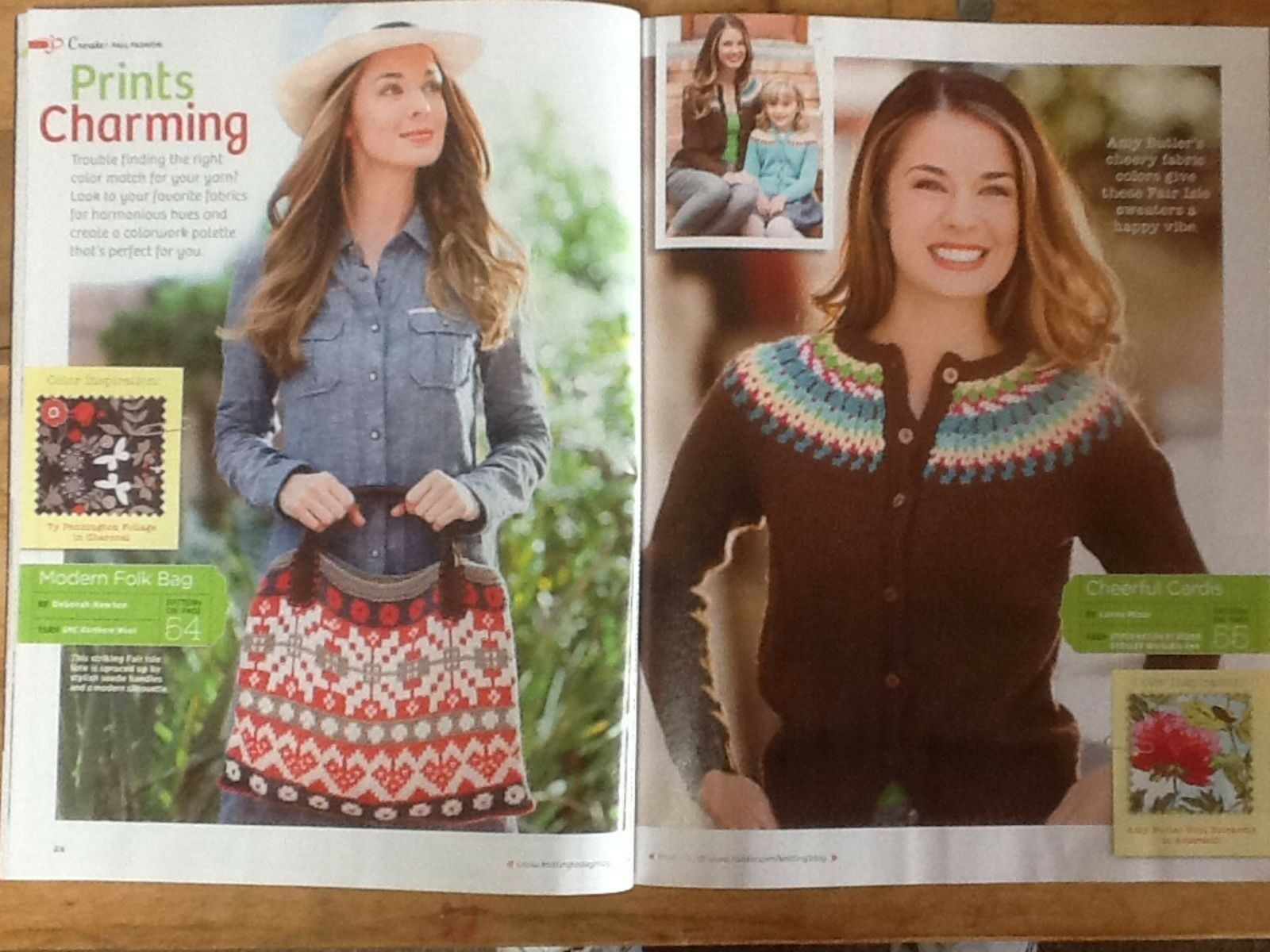 Knitting Today ! Magazine Aug/Sept 2011 25+ patterns Knit in Color Edward bear - Image 3