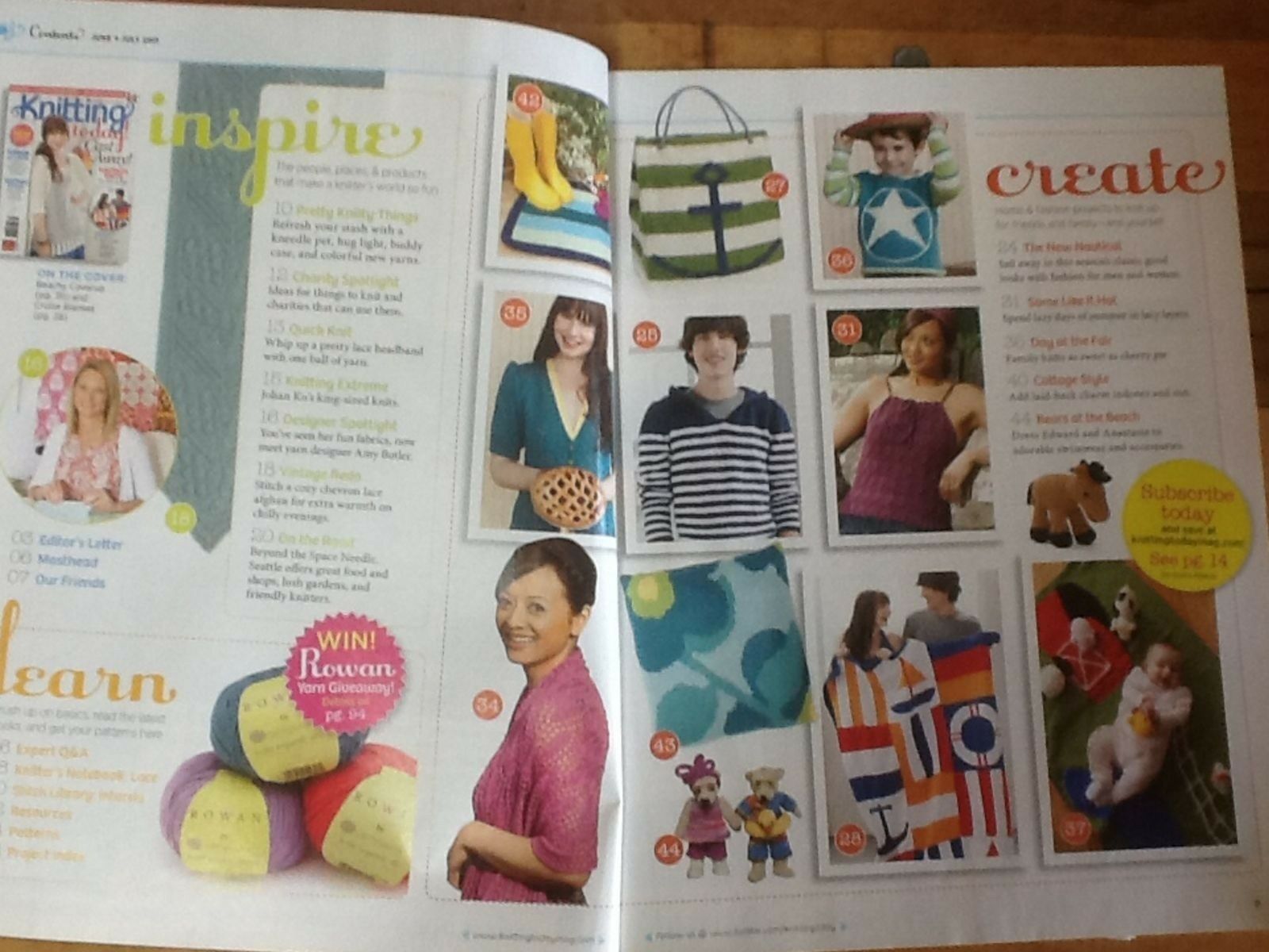 Knitting Today! Magazine June/July 2011 25+ Patterns Cast Away Nautical Knits - Image 3