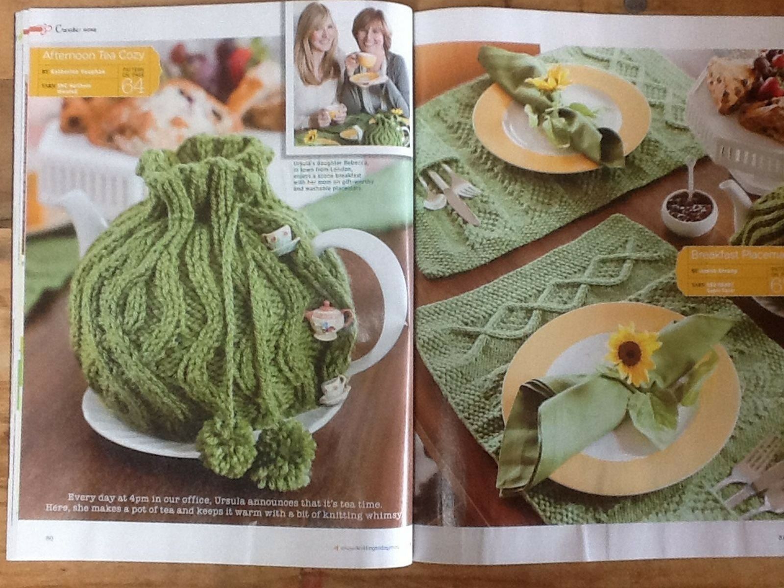 Knitting Today ! Magazine Aug/Sept 2011 25+ patterns Knit in Color Edward bear - Image 4