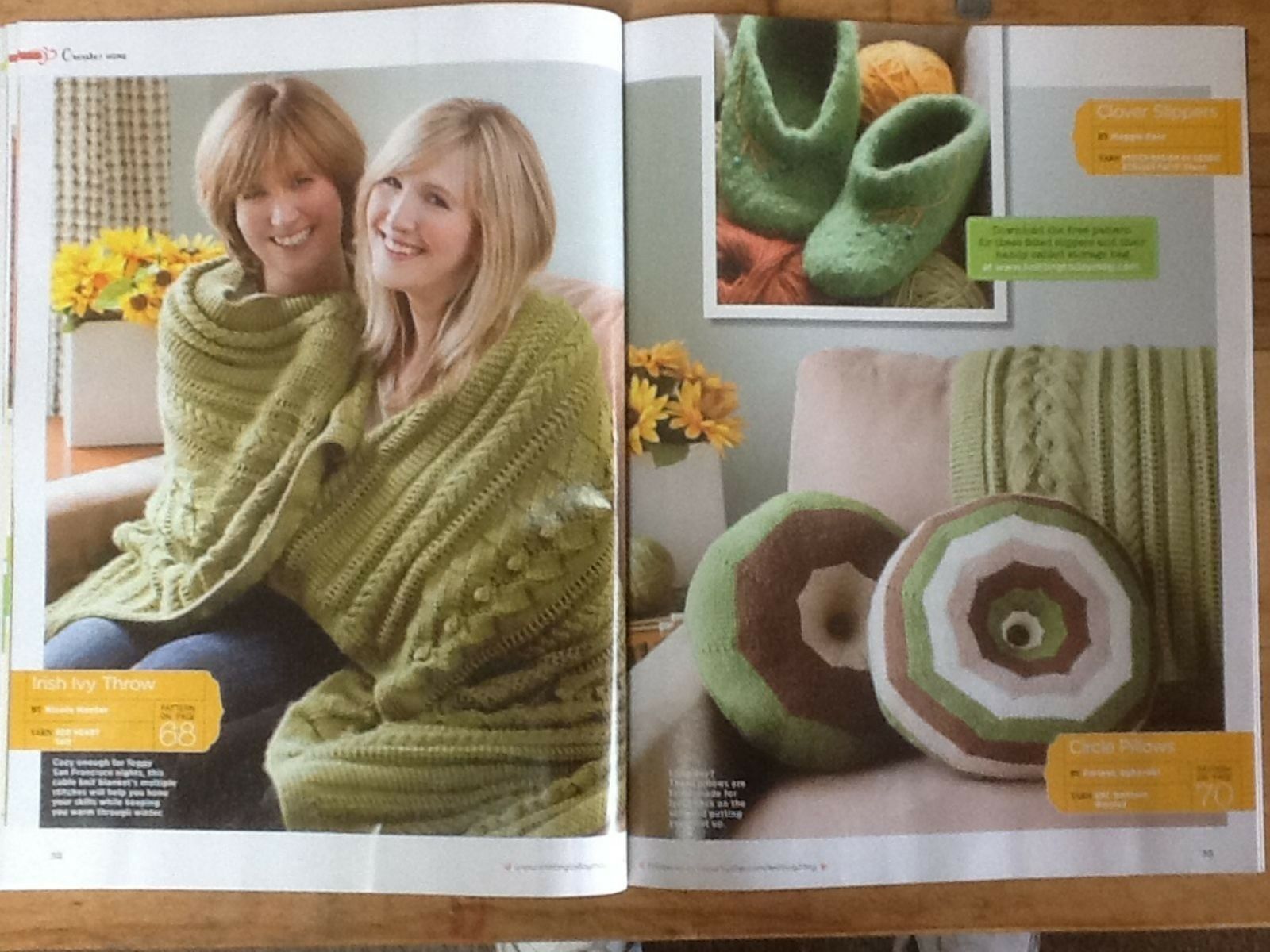 Knitting Today ! Magazine Aug/Sept 2011 25+ patterns Knit in Color Edward bear - Image 9