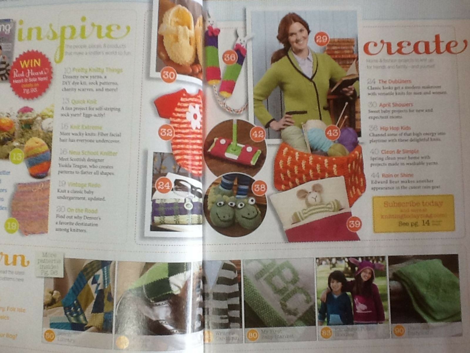Knitting Today! Magazine March/April 2011 25+ Patterns Charming Knits for Spring - Image 9