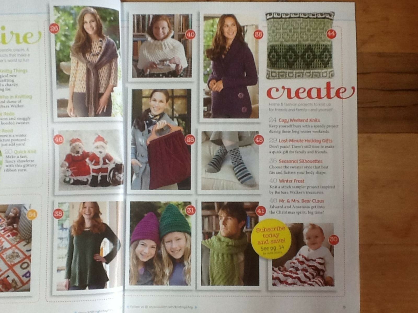 Knitting Today! Magazine Dec 2011/Jan 2012 25+ Patterns Quick Knits Edward Bear - Image 9