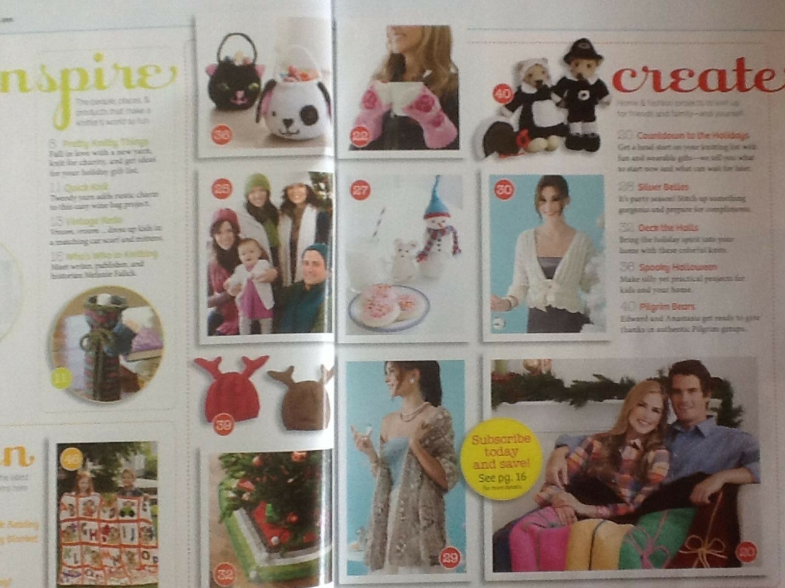 Knitting Today! Magazine Oct/Nov 2011 25+ Patterns Edward Bear pilgrim Clothes - Image 2