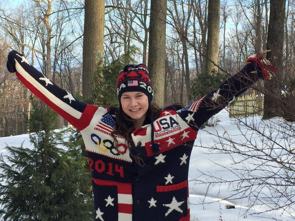 Olympic sweater model